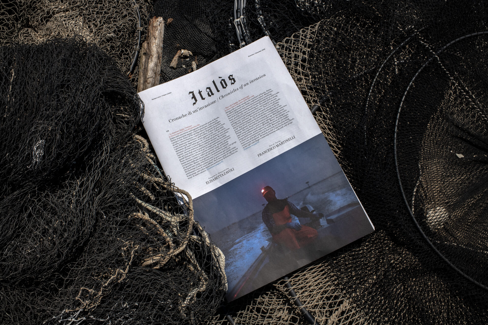 Italos Newspaper al pontile di Mesola (FE)