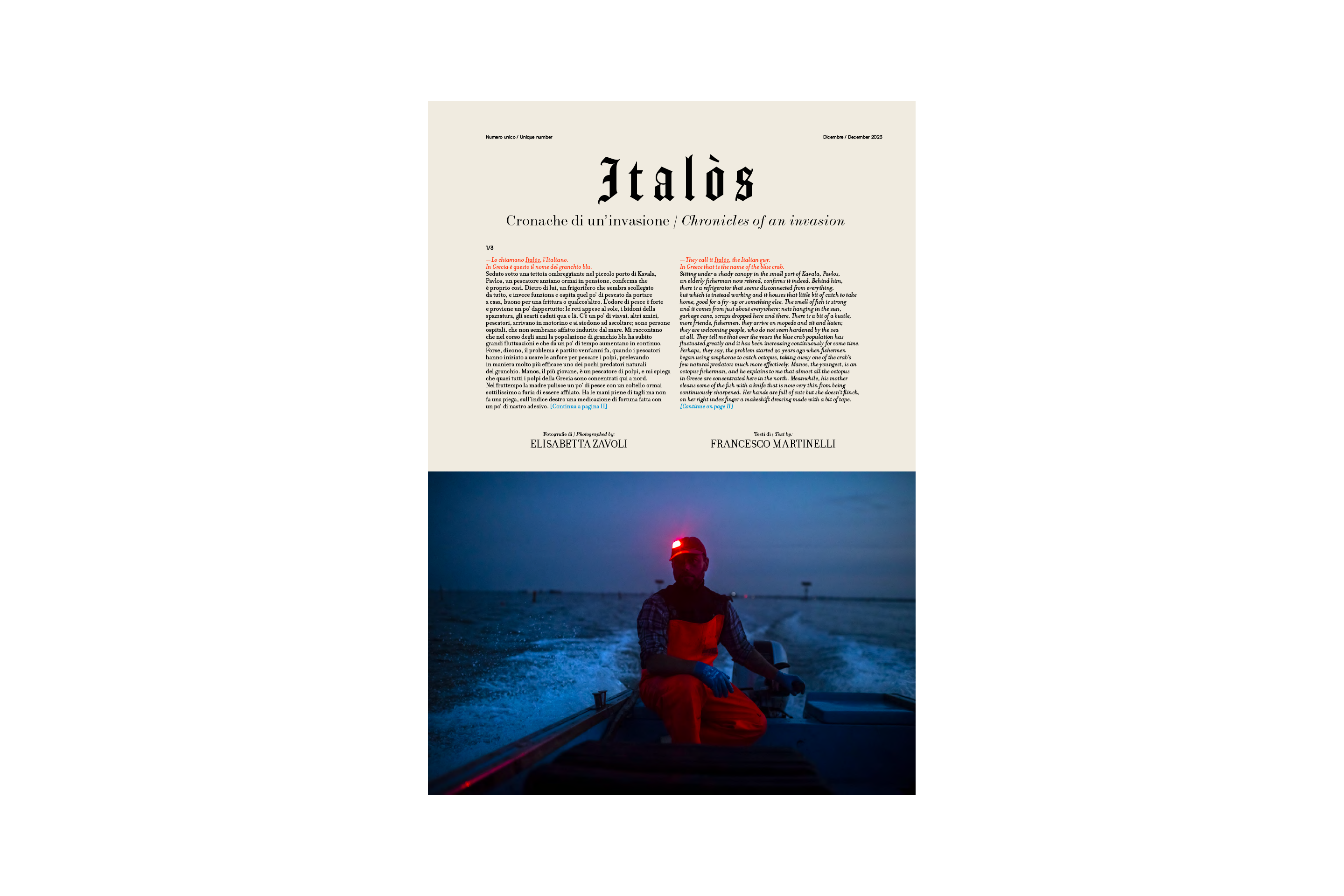 Alcune pagine di Italos Newspaper